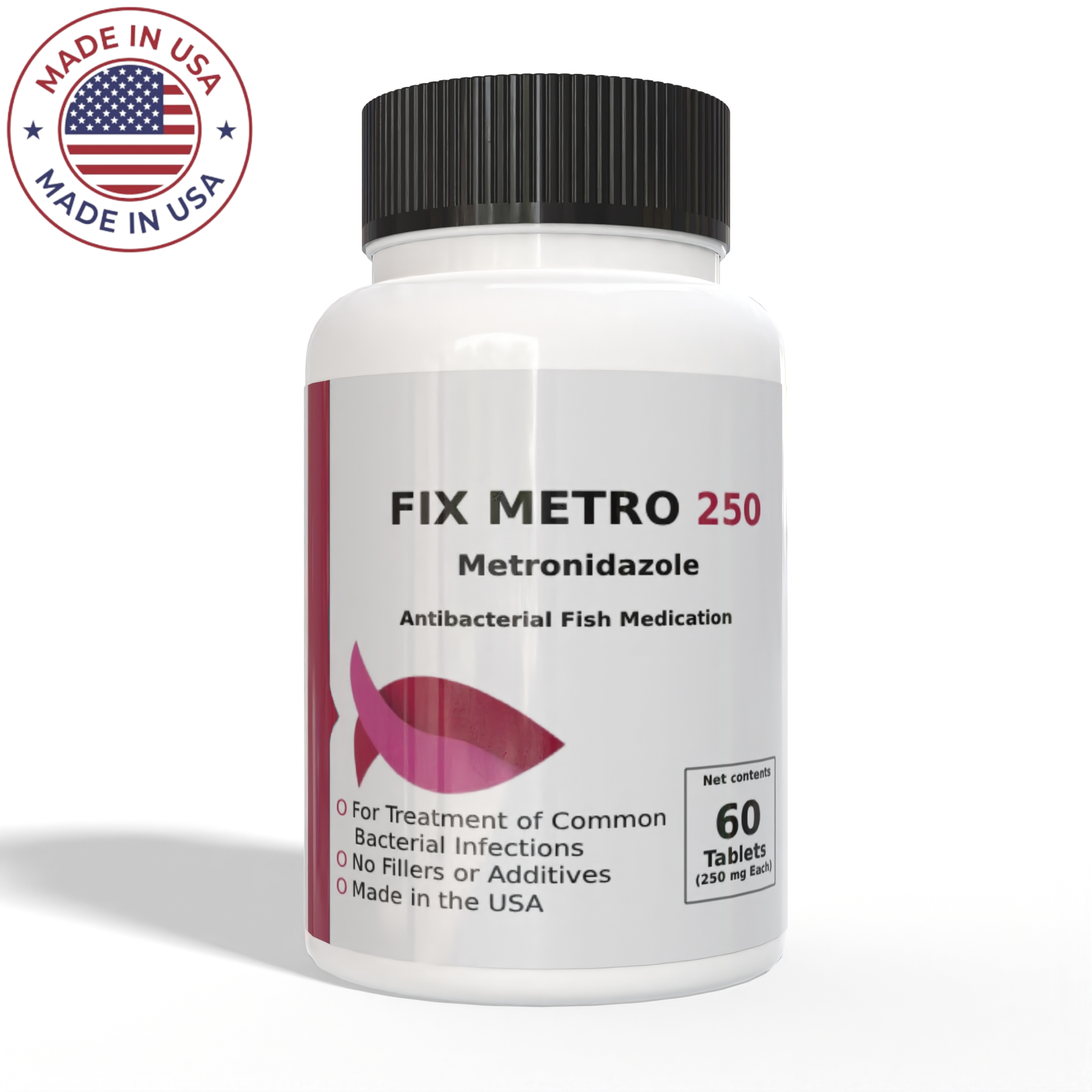 Fix Zole Fish Metronidazole 250 mg 60 Tablets